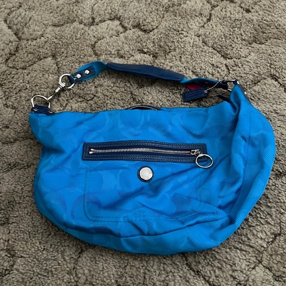 Coach Bags Rare Coach Hobo Electric Blue Purse Poshmark